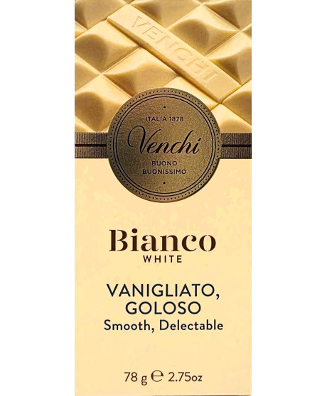 Venchi - Tavoletta Cioccolato Bianco - 78g Venchi - Tavoletta Cioccolato Bianco - 78g