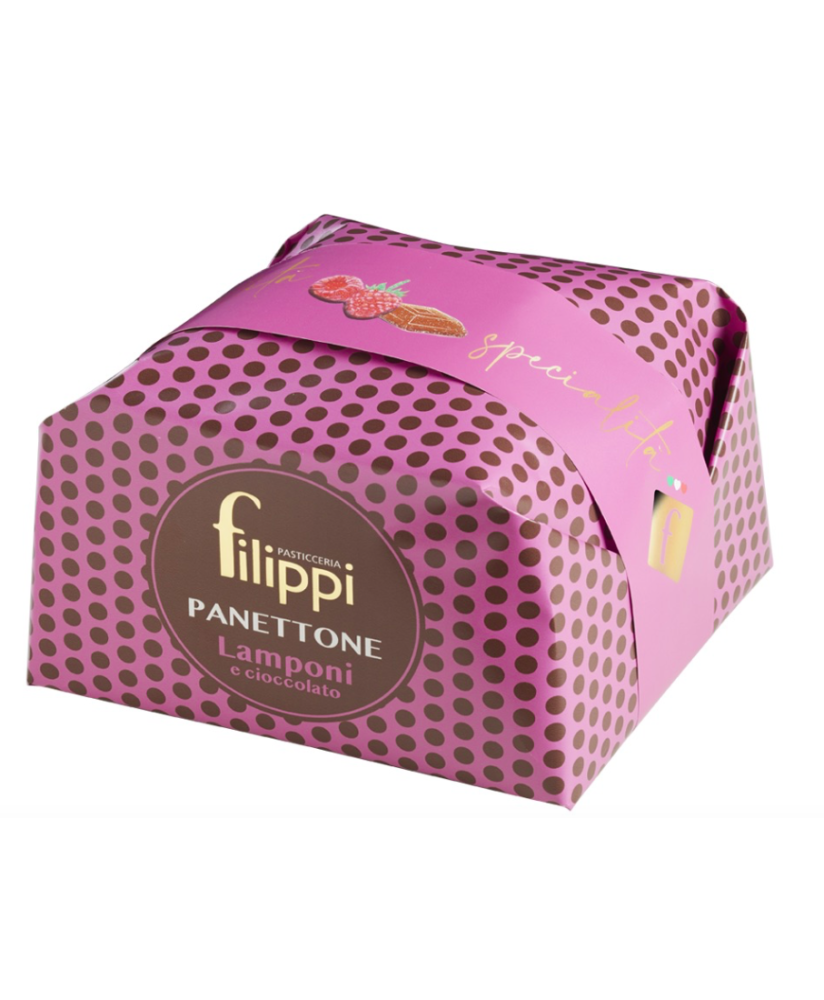 Filippi - Panettone Raspberry and dark Chocolate - 1000g