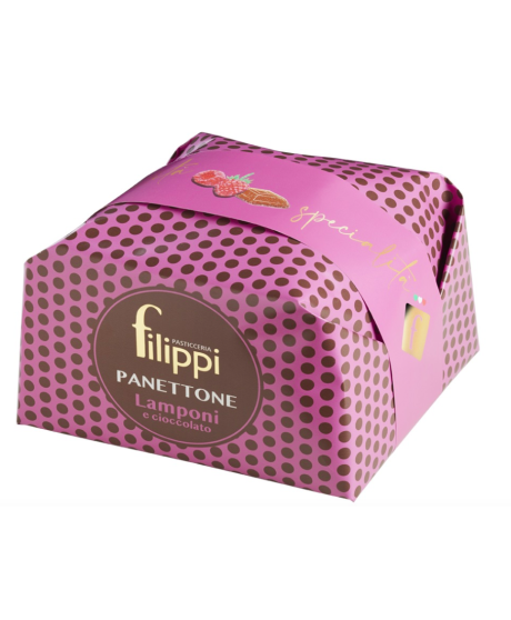 Filippi - Panettone Lamponi e Cioccolato Fondente - 1000g