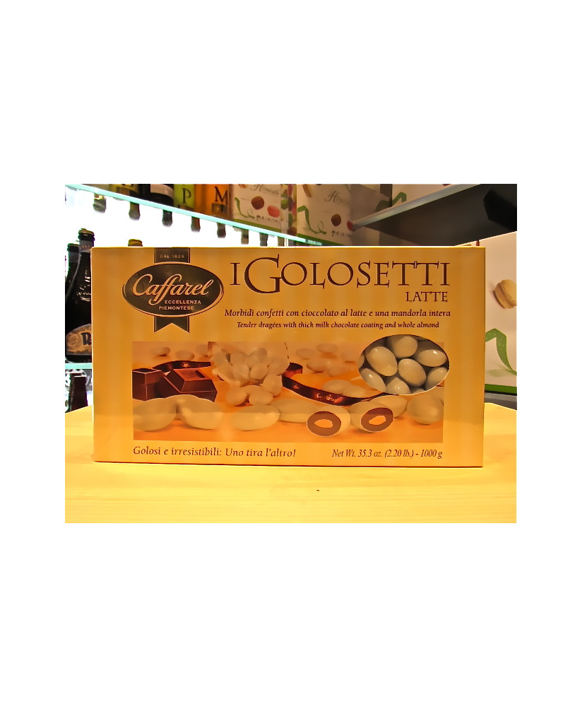 Vendita online confetti Caffarel "I Golosetti", morbidi confetti con Mandorla intera, cioccolato al latte, fondente e ripieni a 