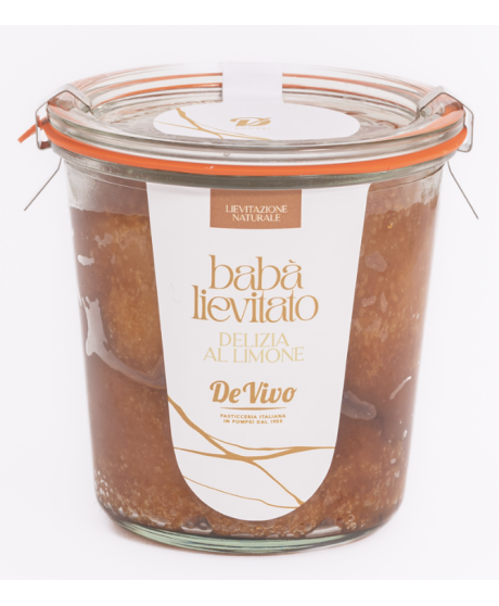 De Vivo - Babà vasocottura delizia al limone - 350g De Vivo - Babà vasocottura delizia al limone - 350g
