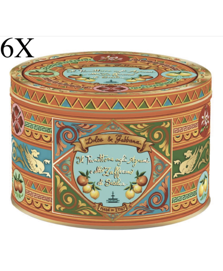 Fiasconaro panettone Dolce & Gabbana with saffron. Shop online Panettone Fiasconaro limited edition Dolce e Gabbana