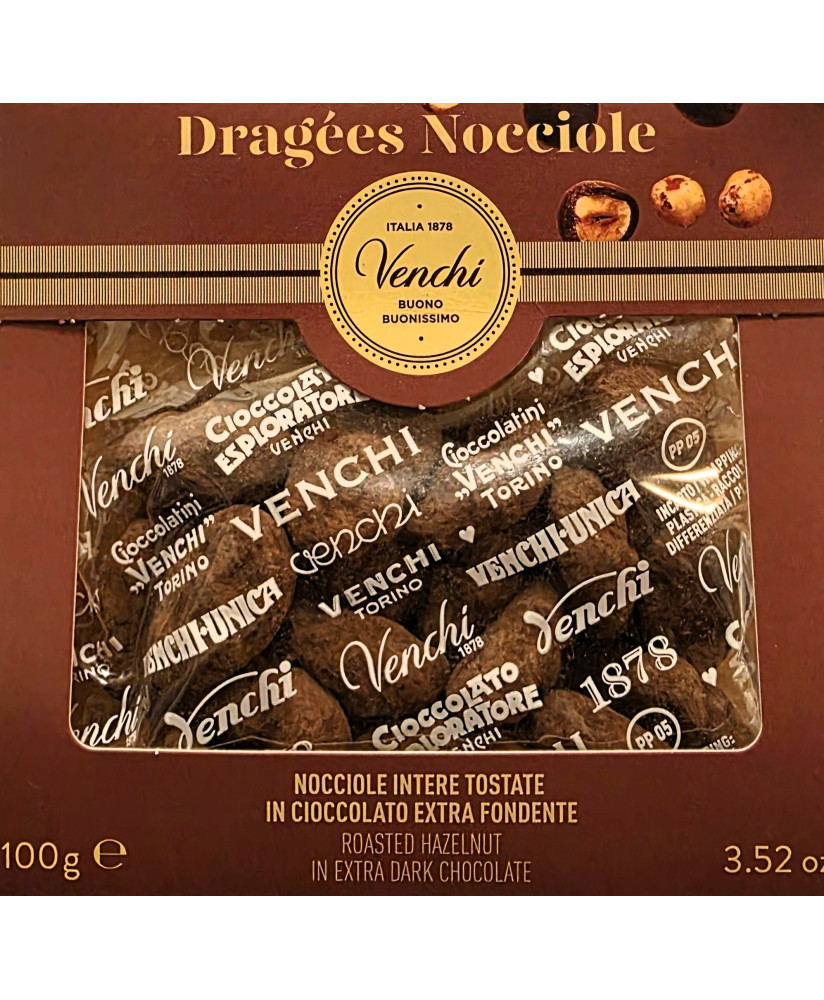 Venchi - Sacchetto regalo con nocciole tostate fondente - 100g