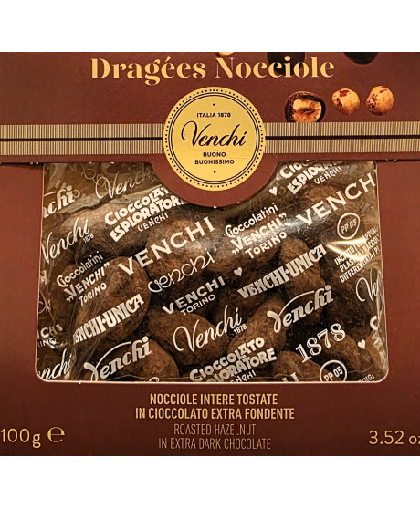 Venchi - Sacchetto regalo con nocciole tostate fondente - 100g