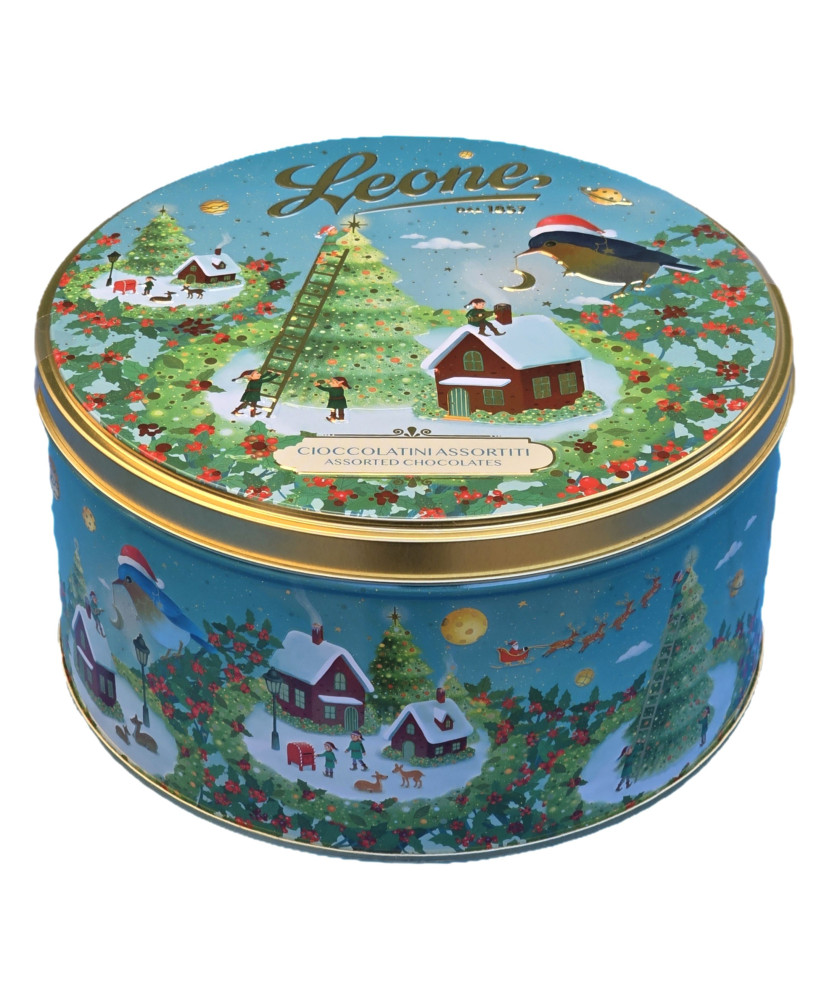 Pastiglie Leone - Tin Box "Boule de Neige" - chocolates - 450g
