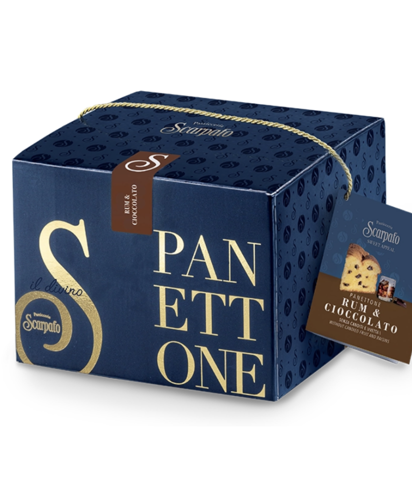 Scarpato - Panettone Rum e Cioccolato - 1000g