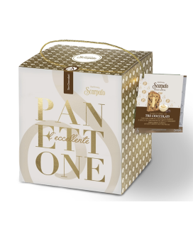 Scarpato - Panettone ai Tre Cioccolati - 1000g