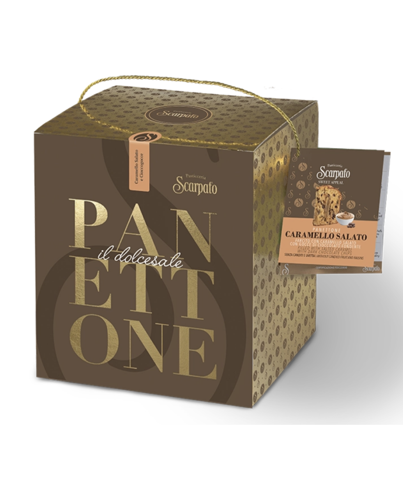 Scarpato - Panettone Caramello salato e Cioccocce - 1000g