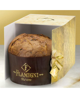 Online sales Flamigni classic panettone Milano hand-wrapped. Shop online homemade panettone, naturally leavened baked cake with