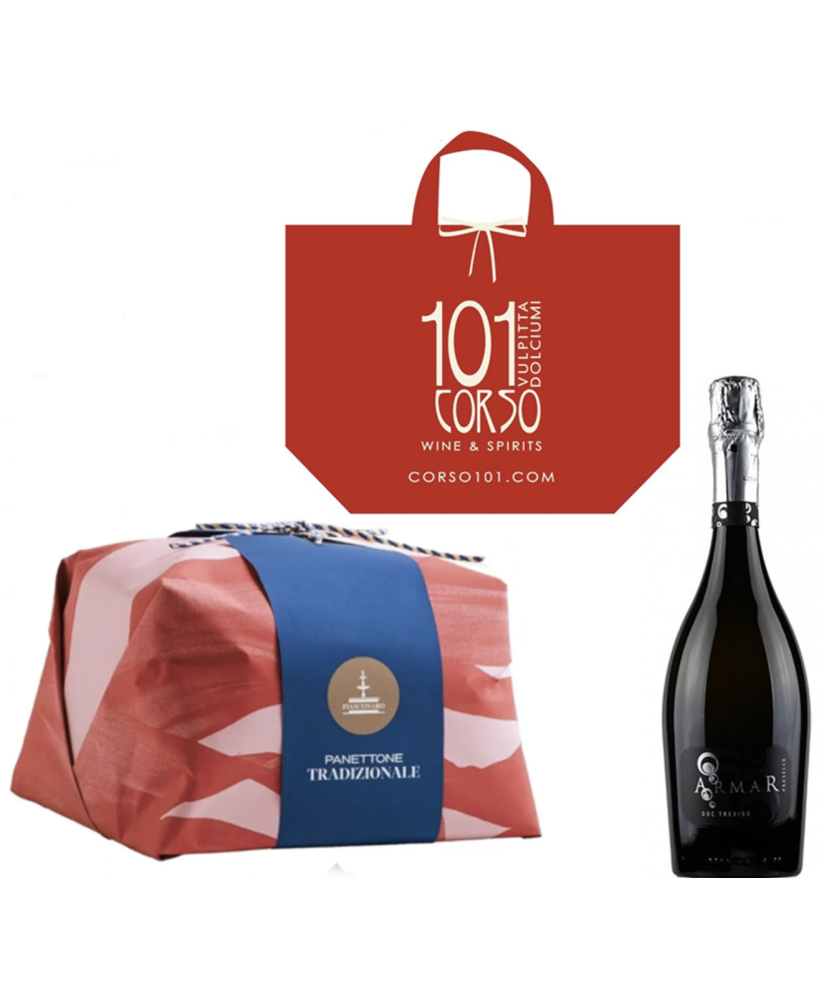 Online sales packaging Christmas 2013 with prosecco, panettone craft Fiasconaro quality (Typical Christmas Cake) and Italian Pro