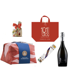 Online sales packaging Christmas 2013 with prosecco, panettone craft Fiasconaro quality (Typical Christmas Cake) and Italian Pro