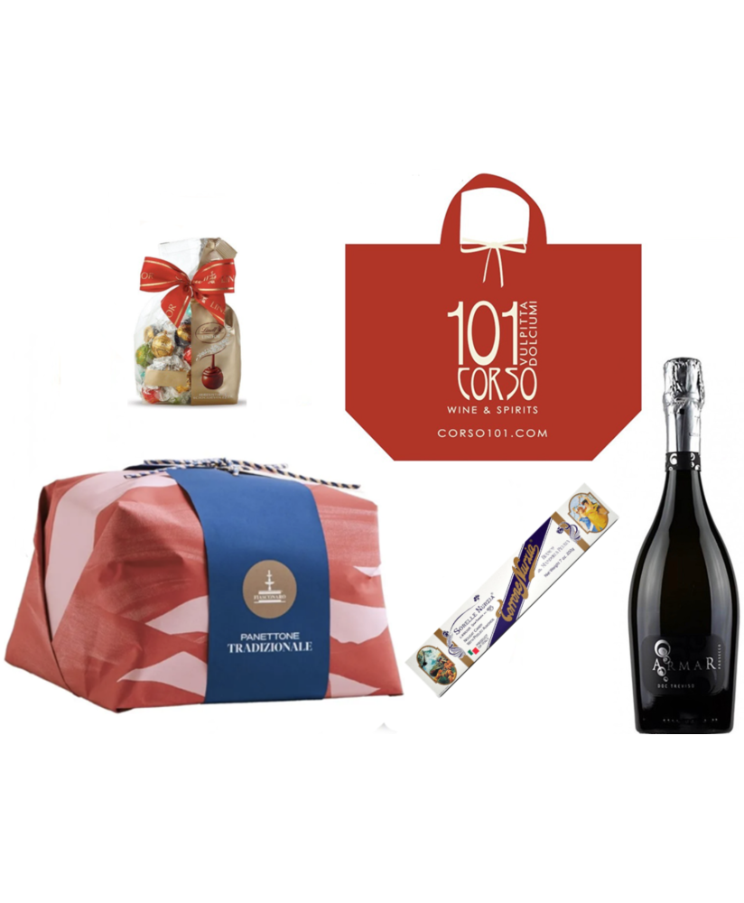 Vendita online confezioni Natale 2014 con panettone artigianale Fiasconaro, Torrone Sorelle Nurzia e prosecco Armar. Shop on lin