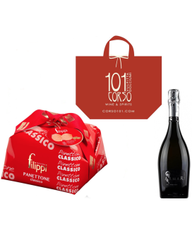 Vendita online confezioni Natale 2015 con panettone artigianale Filippi e prosecco Armar di qualità. Shop on line idee regalo pe