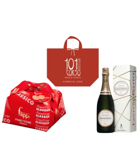 Online sales packaging Christmas 2013 with prosecco, panettone craft Filippi quality (Typical Christmas Cake) and Italian Prosec
