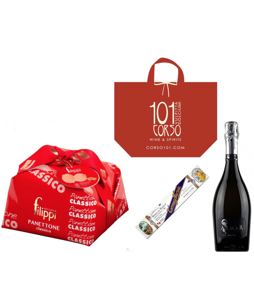 Vendita online confezioni Natale 2015 con panettone artigianale Filippi, Torrone Sorelle Nurzia e prosecco Armar. Shop on line i