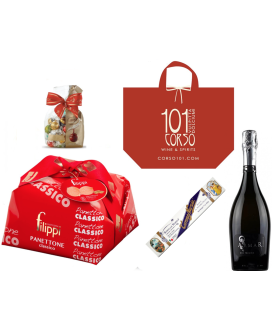 Vendita online confezioni Natale 2015 con panettone artigianale Filippi, Torrone Sorelle Nurzia e prosecco Armar. Shop on line i