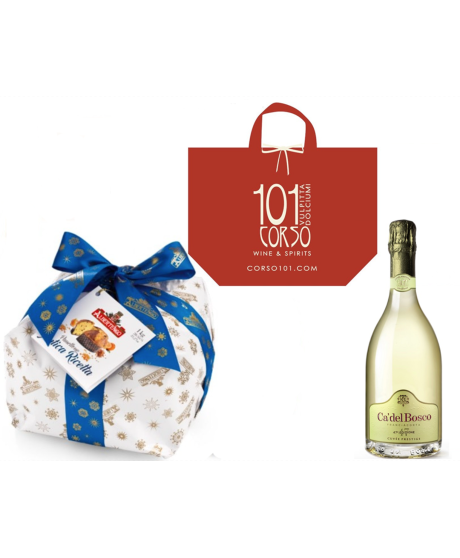 Online sales packaging Christmas 2013 with Franciacorta Ca' del Bosco and panettone craft Albertengo quality (Typical Christmas