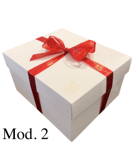 Online sales packaging boxes with Christmas 2014 Fiasconaro artisan panettone, nougat Scaldaferro, chocolates and Majani Foss Ma