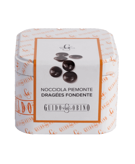 Guido Gobino - Nocciole Piemonte Fondenti Drageès - Lattina 120g Guido Gobino - Nocciole Piemonte Fondenti Drageès - Lattina 120g