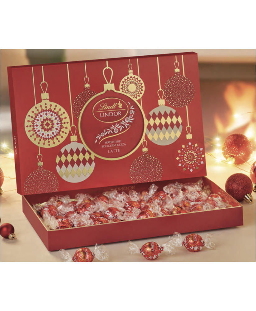 Vendita online scatole regalo di cioccolatini Lindor, Lindt & Sprüngli al miglior prezzo. Shop on line confezioni Natalizie Lind