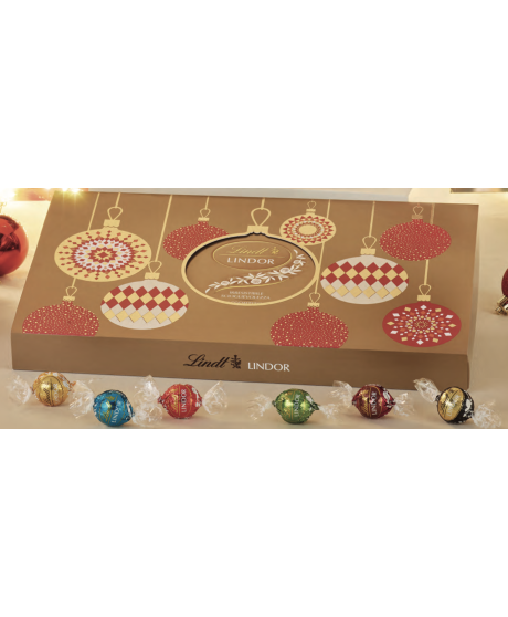 Lindt - Scatola Natale Lindor Assortiti - 500g Lindt - Scatola Natale Lindor Assortiti - 500g