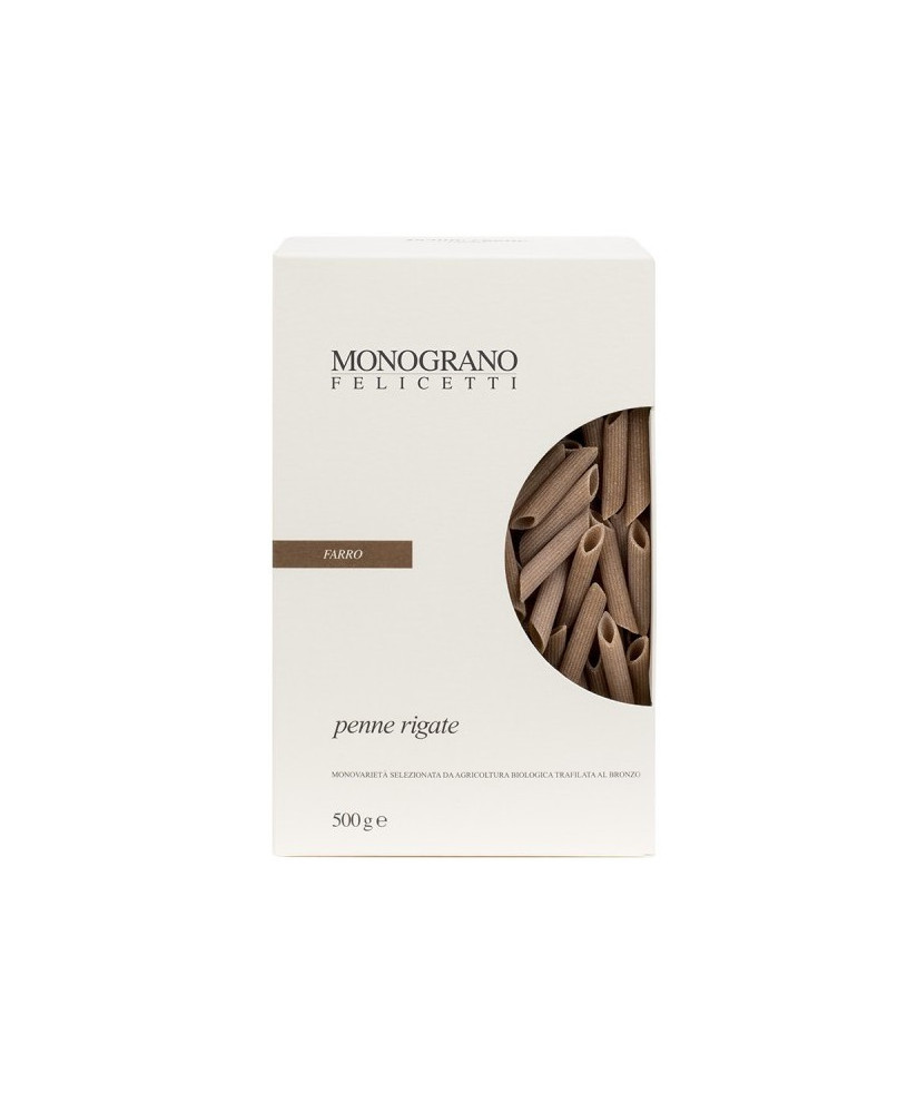Felicetti - Penne Rigate - 500g - FARRO - MONOGRANO Felicetti - Penne Rigate - 500g - FARRO - MONOGRANO