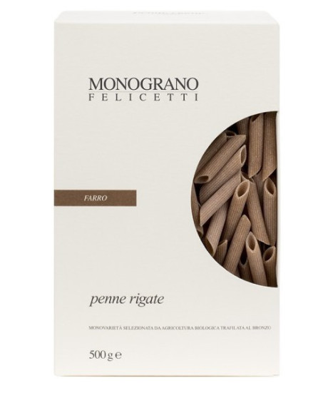 Felicetti - Penne Rigate - 500g - FARRO - MONOGRANO Felicetti - Penne Rigate - 500g - FARRO - MONOGRANO