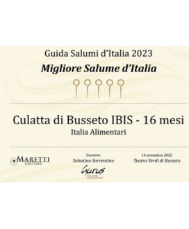 Ibis Salumi - Culatta di Busseto intera - 5,5 kg ca.