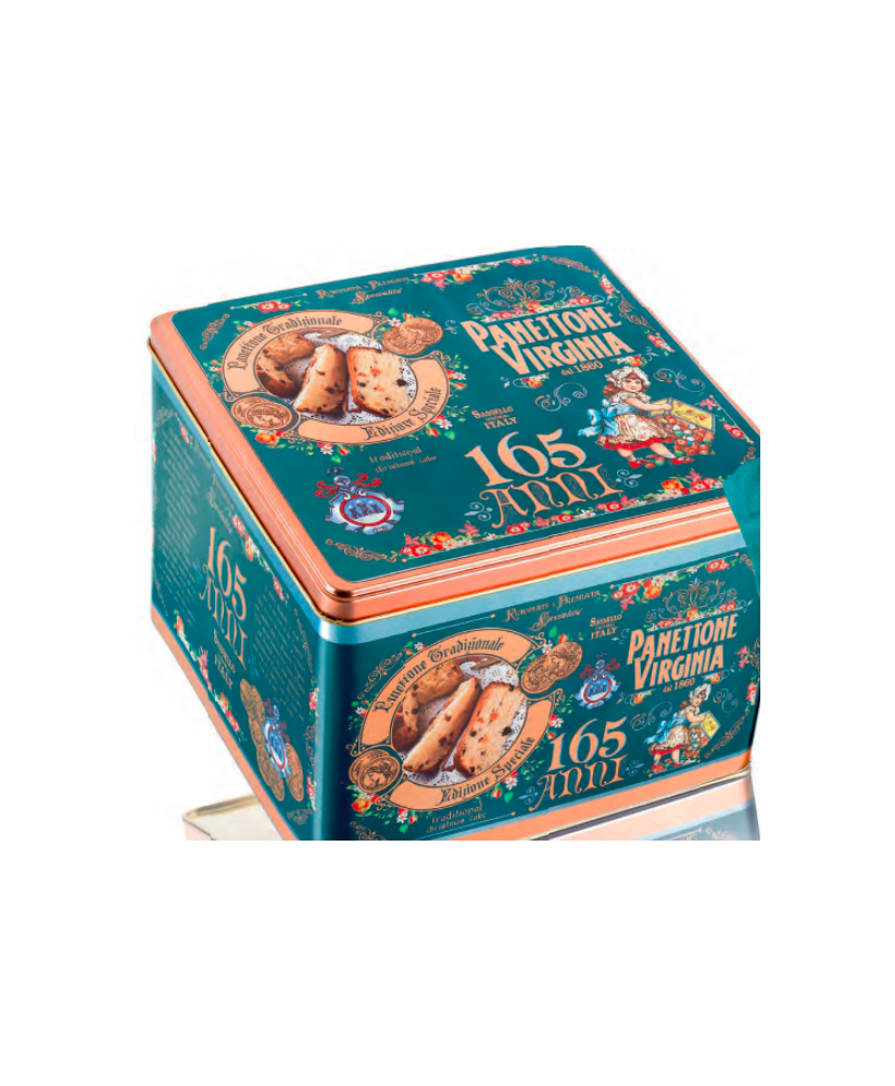 Virginia, panettone tradizionale caramella incarto rosso. Vendita online panettoni artigianali Virginia Sassello miglior prezzo