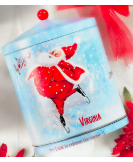 Virginia - Panettone Tradizionale - Scatola di Latta Carillon - 1000g