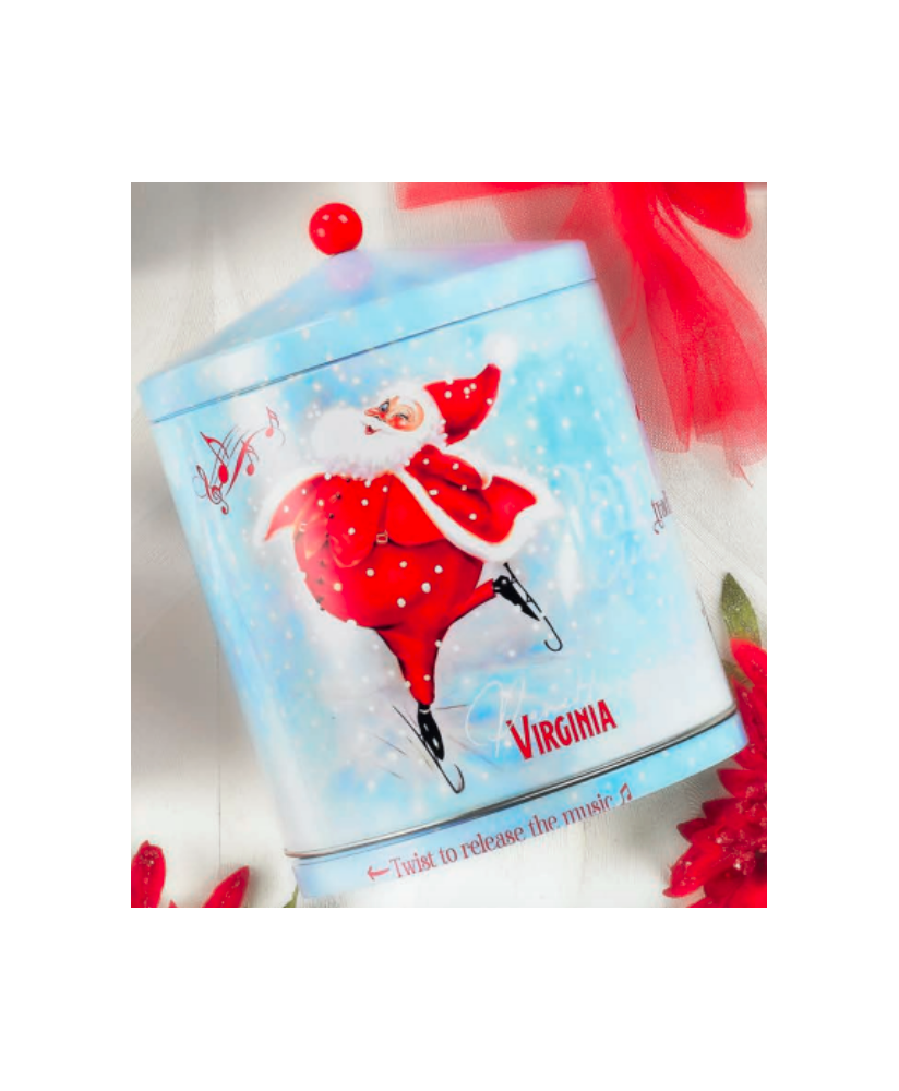 Virginia - Panettone Tradizionale - Scatola di Latta Carillon - 1000g Virginia - Panettone Tradizionale - Scatola di Latta Carillon - 1000g