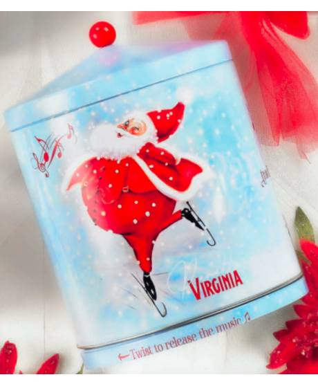 Virginia - Panettone Tradizionale - Scatola di Latta Carillon - 1000g Virginia - Panettone Tradizionale - Scatola di Latta Carillon - 1000g