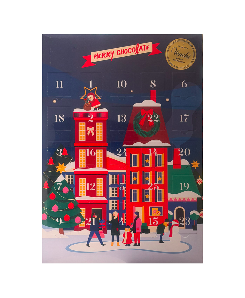 Vendita online Calendario d'Avvento con cioccolatini Venchi al miglior prezzo. Senza Glutine. Natale 2017