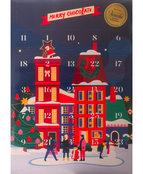 Vendita online Calendario d'Avvento con cioccolatini Venchi al miglior prezzo. Senza Glutine. Natale 2017