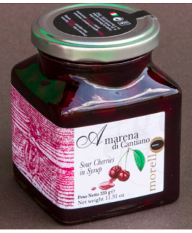 Morello Austera - Amarene di Cantiano - Sour Cherries in Syrup - 335g