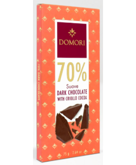 Domori Trinitario 70%, Rotondo - Vendita online tavolette di cioccolato fondente Domori - Shop online e prezzo