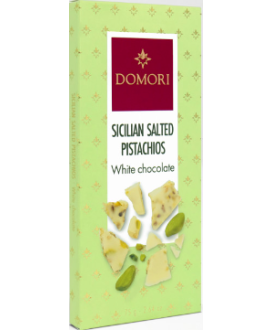 Domori white Chocolate bar pistachio shop online bars | corso101.com