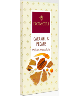 Domori - Antologia - White Chocolate, Caramel and Pecans bar - 75g