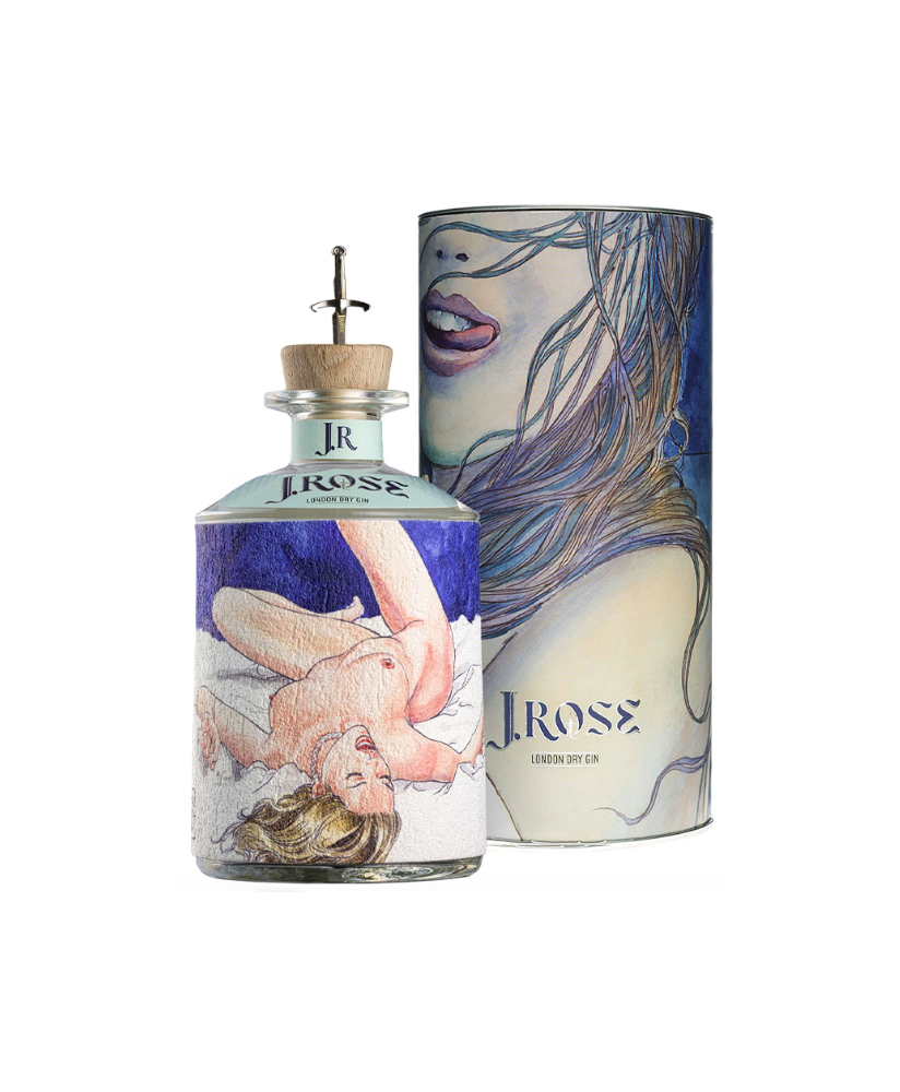 J. Rose - London Dry Gin Artigianale - JR03A - 70cl - Milo Manara - Astucciato J. Rose - London Dry Gin Artigianale - JR03A - 70cl - Milo Manara - Astucciato