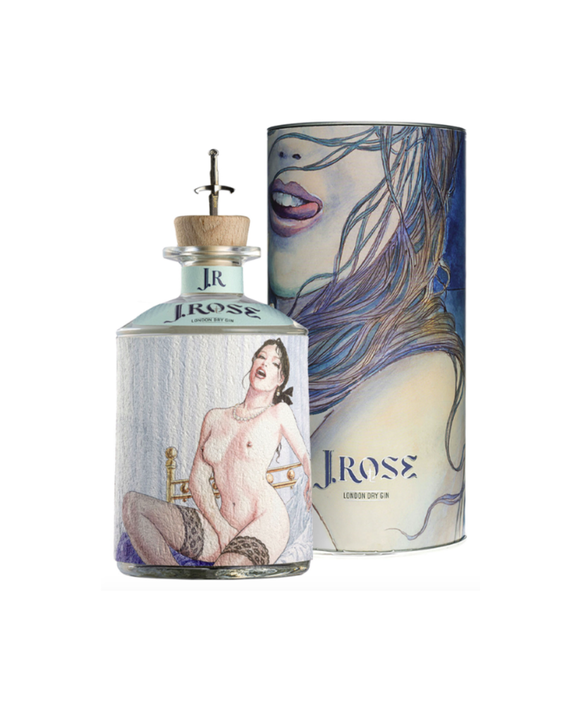 J. Rose - London Dry Gin Artigianale - JR06A - 70cl - Milo Manara - Gift Box