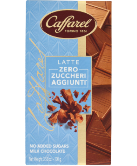 Vendita online tavolette di cioccolato Caffarel al latte senza zucchero - 100g. Shop on line barrette di cioccolata