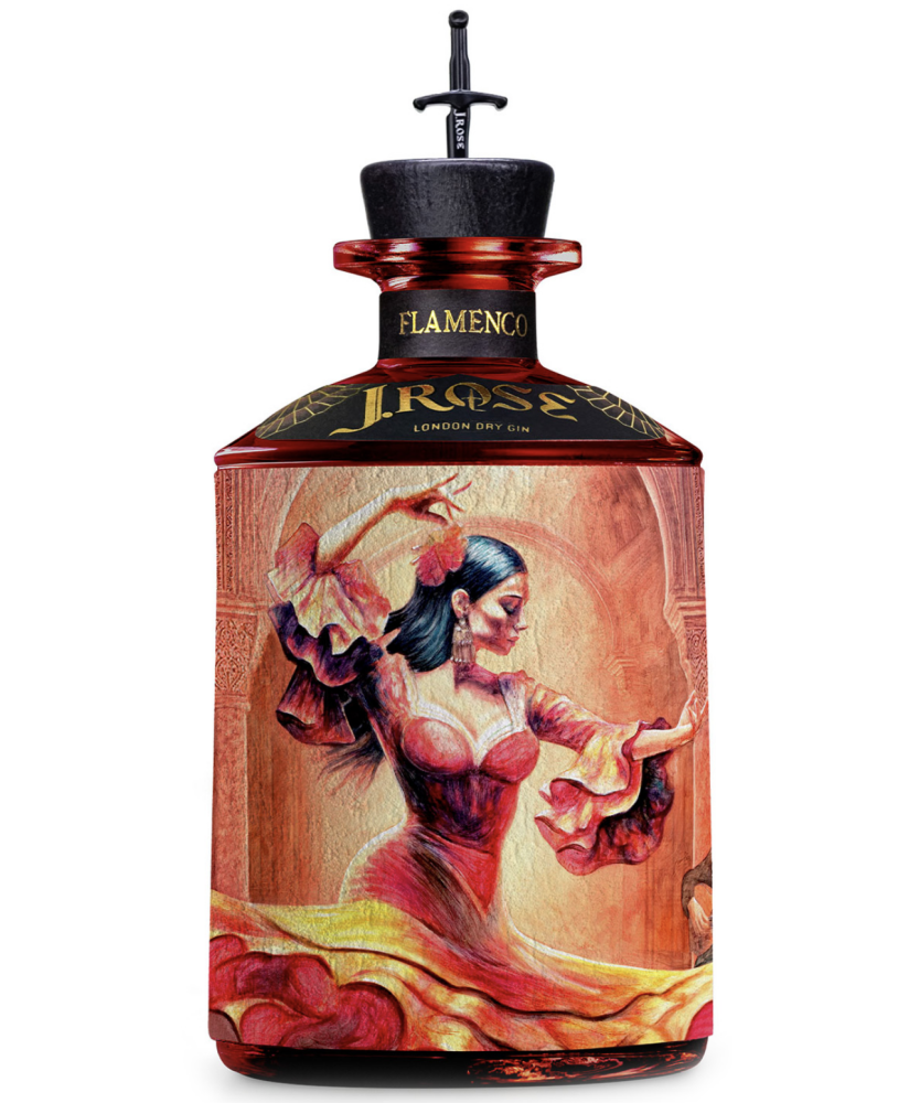 J. Rose Flamenco - London Dry Gin Artigianale - JR-FL - 70cl - Milo Manara