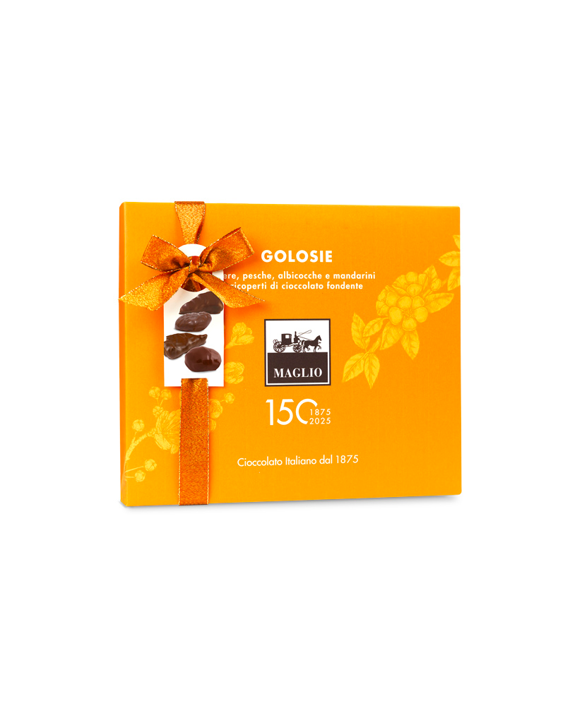 Buy online sales Golosie Maglio italias speciality, fruit peel covered with chocolate. Best price packages