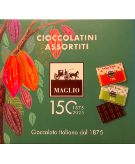 Online sales MAGLIO Assorted chocolates. Best price packs of handmade chocolates, hazelnut, almond, milk and dark chocolate Magl