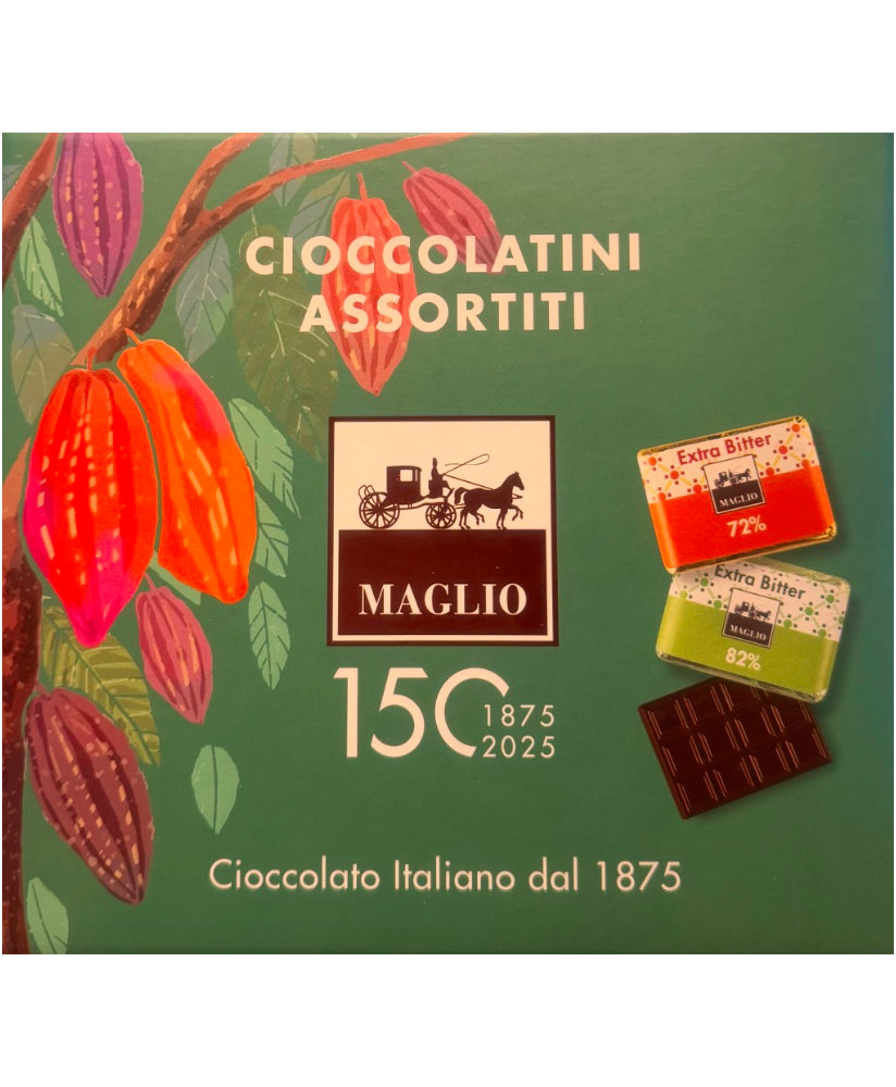 Vendita online Cioccolatini assortiti Maglio. Miglior prezzo online confezioni di cioccolatini artigianali, nocciola, mandorla,