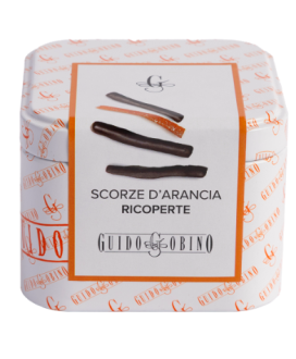 Guido Gobino - Dark Chocolate-Covered Orange Peels - 100g Tin
