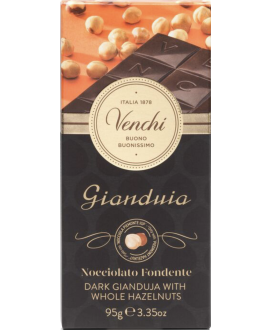 tavoletta Cioccolato Venchi Gianduja fondente con nocciole | corso101