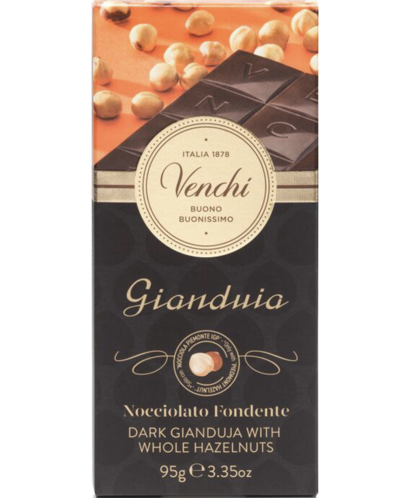 tavoletta Cioccolato Venchi Gianduja fondente con nocciole | corso101