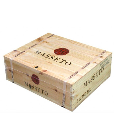 WOOD BOX 3 BOTTLES - Masseto - Masseto 2022 - 75cl