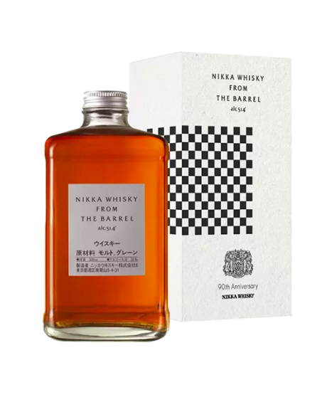 Vendita online e prezzo whisky Giapponese distilleria Nikka di Hokkaido - From the Barrel, piccola bottiglia quadrata.